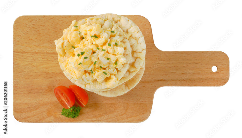 Canvas Prints rice bread with scrambled eggs