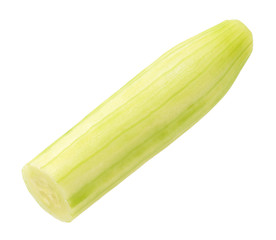 half of peeled cucumber