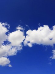 Background image of sky and clouds. Texture of clouds.