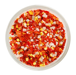 dried pepper and salt