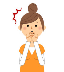 妊婦　プレママ　驚く