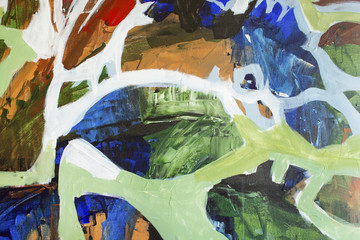 Detail of the Painting as a Background