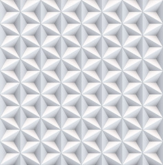 Six 6 point star pearl nacreous white seamless pattern background.