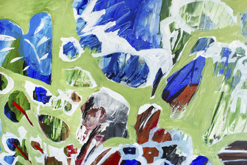 Detail of the Painting as a Background
