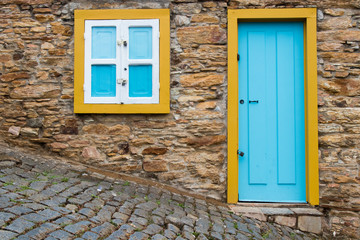 Fototapeta na wymiar Color Window and door