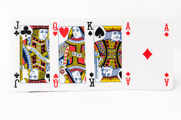 playing cards close-up