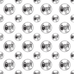 Obraz premium General Data Protection Regulation.logo pattern.
