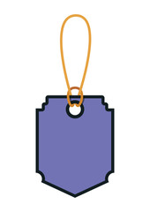 commercial tag hanging icon vector illustration design