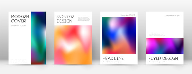 Flyer layout. Minimal energetic template for Brochure, Annual Report, Magazine, Poster, Corporate Presentation, Portfolio, Flyer. Appealing colorful cover page.