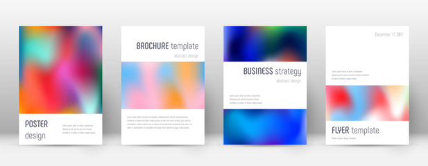 Flyer layout. Minimalistic sublime template for Brochure, Annual Report, Magazine, Poster, Corporate Presentation, Portfolio, Flyer. Artistic colorful cover page.