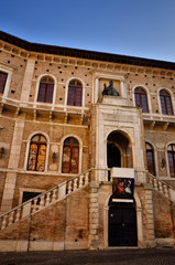 Obraz premium Fermo, medieval town, Italian touristic destination