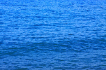 Blue water of Mediterranean Sea.