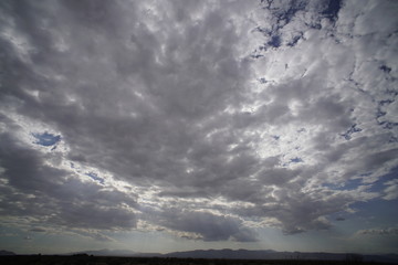 Fototapeta premium Desert, cloud, cloudy day, storm clouds, stormy day