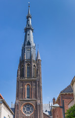 Fototapeta na wymiar Tower of the Bonifatius church of Leeuwarden, Netherlands