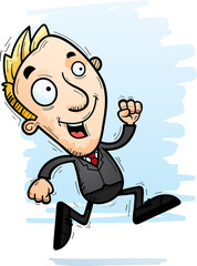 Cartoon Businessman Running