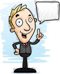 Cartoon Businessman Talking