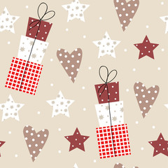 Merry Christmas seamless pattern