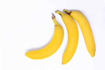 Top view of bananas