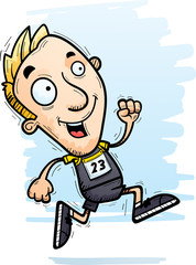 Cartoon Track Athlete Running