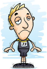 Sad Cartoon Track Athlete