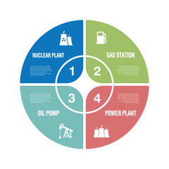 Heavy and Power Industry Infographic Icon Set