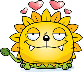 Cartoon Dandelion Lion Love