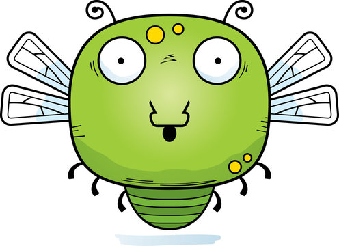 recommend clip art: Surprised Little Dragonfly