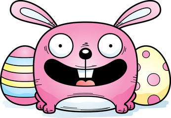 Smiling Cartoon Easter Bunny