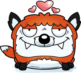 Cartoon Fox in Love