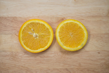 Fototapeta na wymiar Orange fruit slice