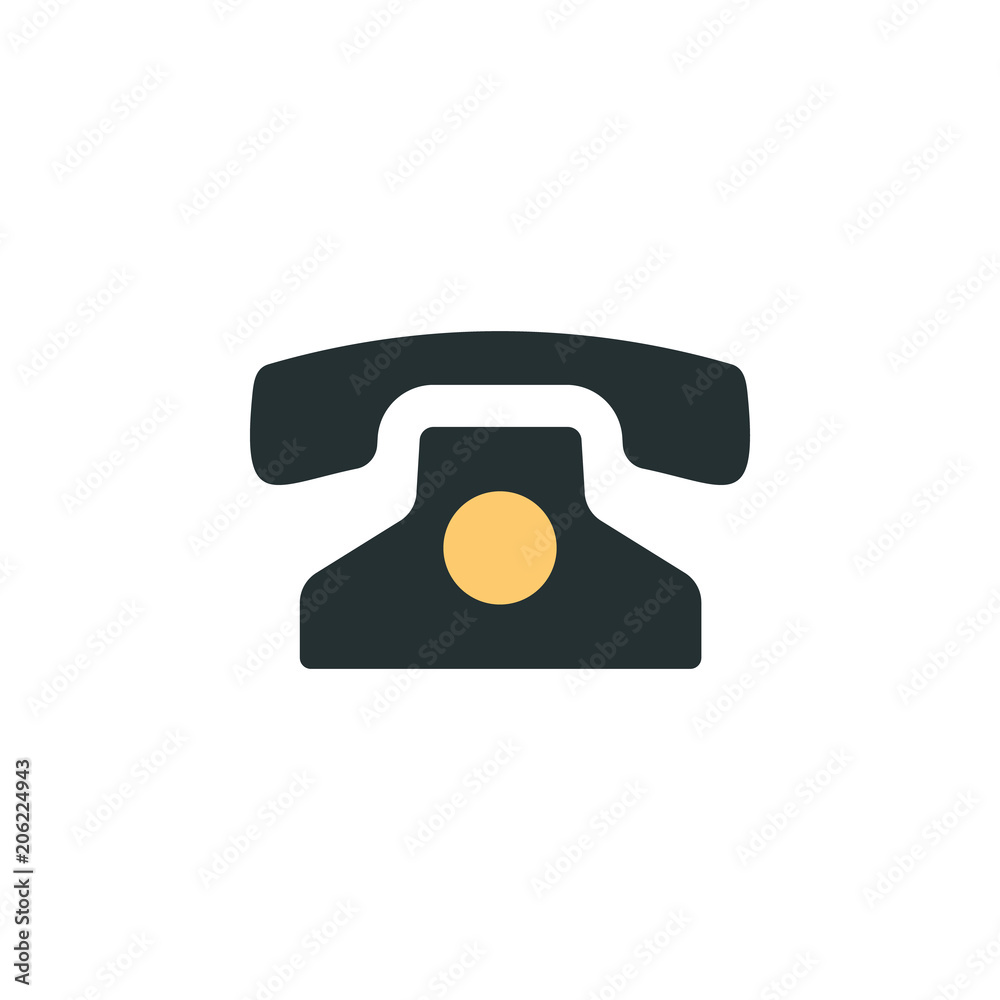 Aufkleber old phone icon. element of web icon with one color for mobile concept and web apps. isolated old pho