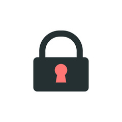 closed lock icon. Element of web icon with one color for mobile concept and web apps. Isolated closed lock icon can be used for web and mobile