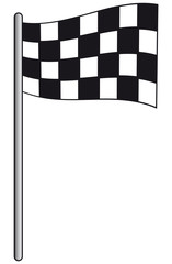 Drapeau &agrave; Damier
