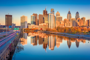 Fototapeta premium Philadelphia, Pennsylvania, USA Skyline