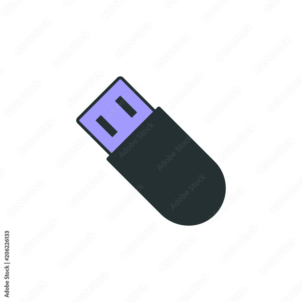 Aufkleber flash card icon. element of web icon with one color for mobile concept and web apps. isolated flash 