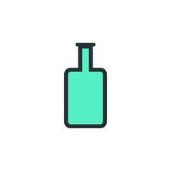 bottle icon. Element of web icon with one color for mobile concept and web apps. Isolated bottle icon can be used for web and mobile