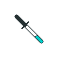 pipette icon. Element of web icon with one color for mobile concept and web apps. Isolated pipette icon can be used for web and mobile
