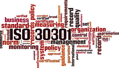 ISO 30301 word cloud