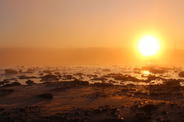 Obraz premium sun in the fog