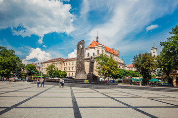 Monument to Taras Shevchenko in Lviv