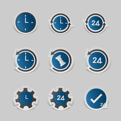 Icon paper style on white background.