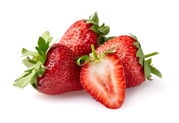 Strawberry Isolated on White Background