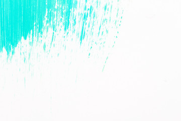 Abstract cyan hand painted background