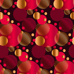 Abstract geometric xmas mood seamless pattern.