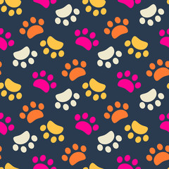 Footprint animals background