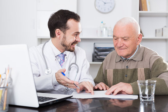 Old man visits doctor