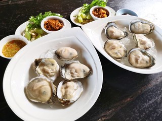 Fresh later on ice in white dish