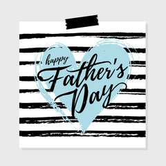 Vector Fathers day card design