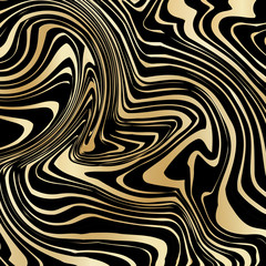 Abstract of golden marbling texture design for luxury work. Illustration vector eps10