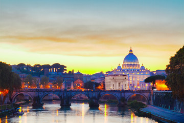 St. Peter's cathedral over bridge